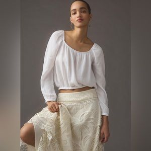 Cloth & Stone Anthropologie Cotton Gauze Top